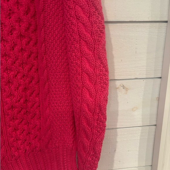 Polo by Ralph Lauren Women's Vibrant Pink Cable Knit Sweater - Picture 13 of 13
